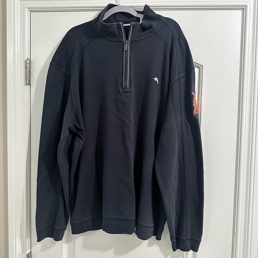 VGUC Tommy Bahama Detroit Tiger 1/4 Zip - XXL